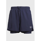 Short Manila Con Calza Everlast Azul Marino 