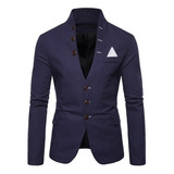 Blazer Saco Delgado For Man Slim Fit Cuello Alto Nuevo