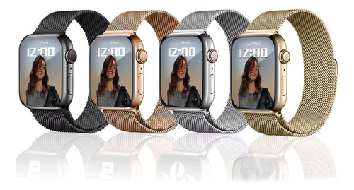 4pzs Correa Inoxidable Para Apple Watch Ultra Se 8/7/6/5/4/3