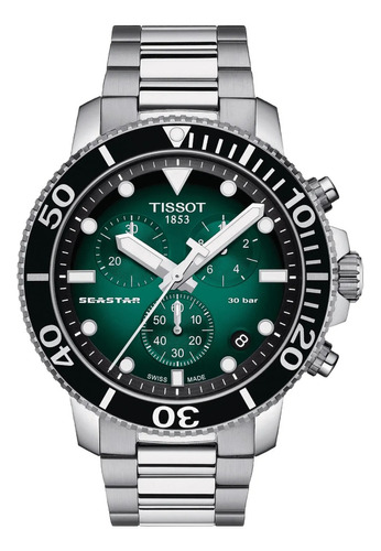 Reloj Tissot 1204171109101 Hombre Seastar 1000 Chronografo