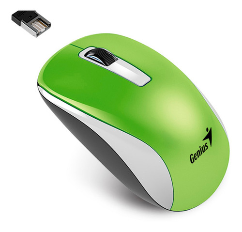 Mouse Inalambrico Usb Genius Nx-7010 1600dpi Verde Pc