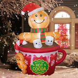 Funflatable Decoraciones Inflables De Navidad De 6 Pies, Lin
