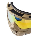 Mascara Para Casco Abierto Hawk 721  C/ Visor Espejado Rpm