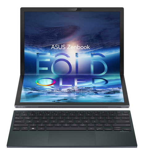 Laptop  Asus Zenbook 17 Fold Oled Ux9702aa Tech Black Táctil 17.3 , Intel Core I7 1250u  16gb De Ram 1000gb Ssd, Intel Iris Xe Graphics G7 96eus 2560x1920px Windows 11 Home