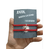 Pulsera De Pareja Corazón Imán Tejida Roja Novios Promesa 