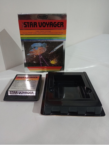 Atari 2600 Star Voyager En Caja Y Porta Cassette De Plástico