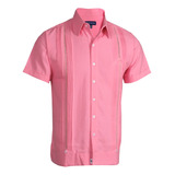 Guayabera Yucateca De Lino Para Hombre Mod. Celestun Mc