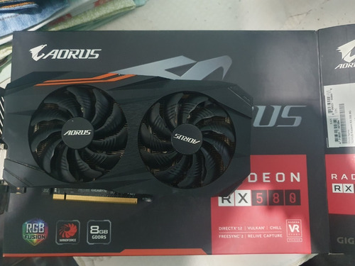 Placa De Vídeo Amd Rx 580 Aourus 8 Gb