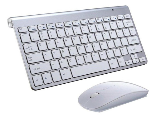 Teclado E Mouse Wireless Ultrafino Compatível Notebook E Pc