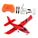 Avión De Control Remoto Rc Planeador 2 Baterías Rojas