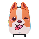 Mochila Infantil Con Carro Skora Hello Kawaii Benji By Sofya