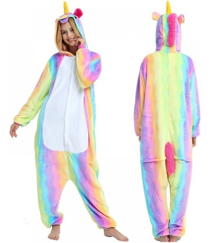 Pijama Disfraz Polar Para Adultos Diseño De Unicornio