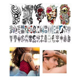 Tatuaje Temporal Para Brazo Y Pierna, Unisex, 42 Pcs,vistoso