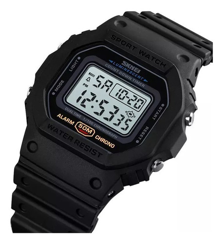 Relogio Digital Masculino Skmei 1628 Vintage Led Esporte