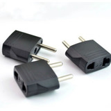 Adaptador Enchufe Universal Europeo Americano Negro