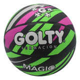 Balón De Baloncesto Para Niños Golty Magic N5 Color Negro