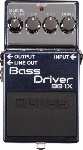 Pedal De Efecto Boss Bb-1x Bass Driver Para Bajo
