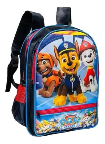 Mochila Costas Infantil Patrulha Canina Escolar+ Brinde 