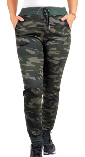 Pantalón Buzo Diseño Militar Hombre Y Mujer Jogger Camuflado