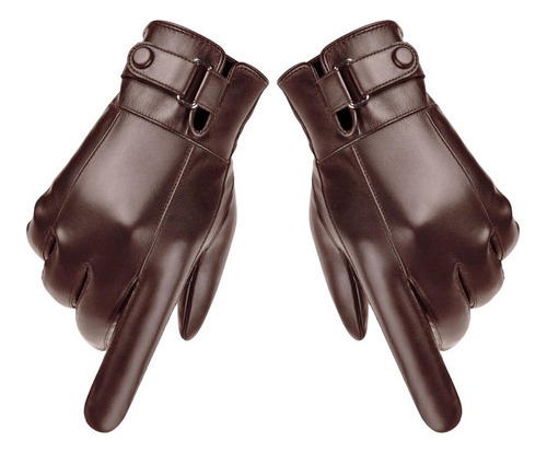 Guantes De Piel Sintética Para Con Pantalla Para Hombre,