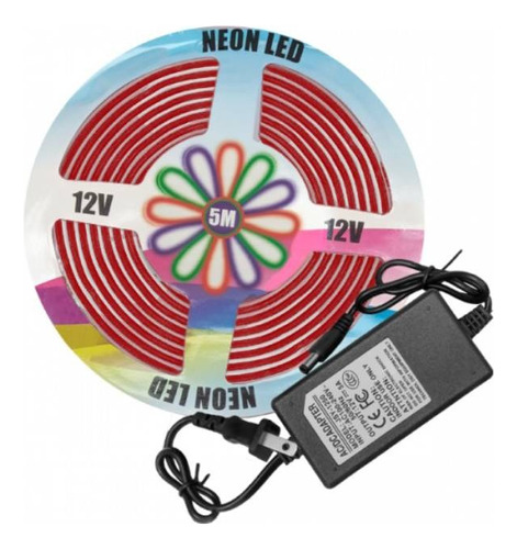 Cinta Led Neon Flexible 5mt -  Mas Transformador 12v