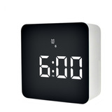 Relógio Led Digital Espelhado Cabeceira Decorativo 3 Alarmes