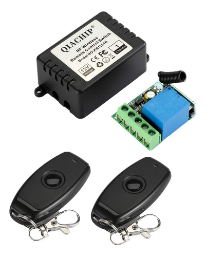 Qiachip Cc 12v 1ch 433mhz Rf Inalmbrico Rel De Control Remot