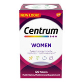Centrum Women 120 Tabletas Americano Suplemento Inmune Sabor Sin Sabor
