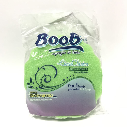 Esponja De Baño Boob Redonda 