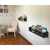 Prateleira Para Livros Infantis Montessoriana Mdf 15mm Preto