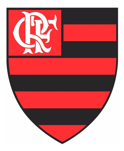 3 Adesivos Flamengo Com Fundo 14,5cmx12cm  Parede Casa Carro