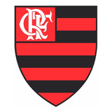 3 Adesivos Flamengo Com Fundo 14,5cmx12cm  Parede Casa Carro