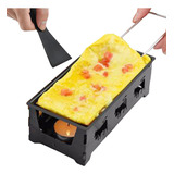 Juego De Parrilla Antiadherente Raclette Con Espátula Para Q