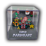 Cubo Diorama 3d Personalizado Super Mario Kart