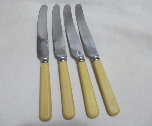 Set 4 Cuchillos Acero Cutlers Roberts Dore Sheffield England