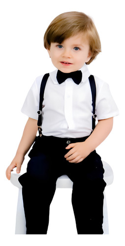 Conjunto Infantil Social Batizado Pajem