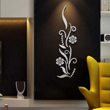 Adhesivo Decorativo Acrílico Con Espejo Para Baño E Flower W