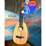 Ukulele Seizi Bali Pineapple Tenor Elétrico Okume