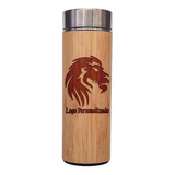 Termo De Bambú 450ml Personalizado Grabado Laser