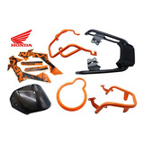 Kit Accesorios Naranja Honda Navi Original Nuevo