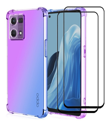 Funda For Oppo Reno 7 4g/f21 Pro 4g+2 Tempered Protector