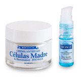 Crema Células Madre Resveratrol + Gel Ácido Hialurónico Bio