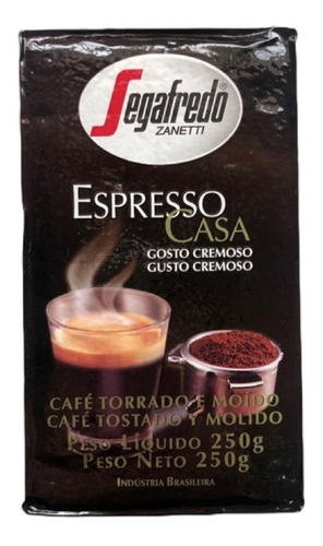 Pack X5 Cafemolido Espresso Casa Gustocremoso 250g Segafredo