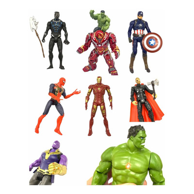 Figura Advenger Marvel Hulk Capitan America Spiderman Lo ++ | Mismo precio en cuotas