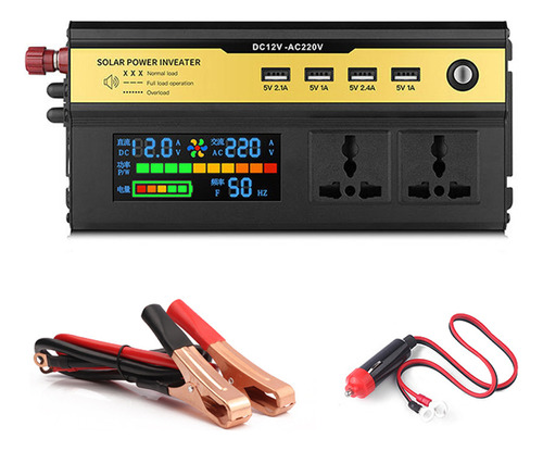 Inversor De Corriente Para Automóvil De 4000 W Led De Onda S