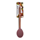 Colher Arroz De Silicone Utensílio Cozinha Rosa Rosê Gold