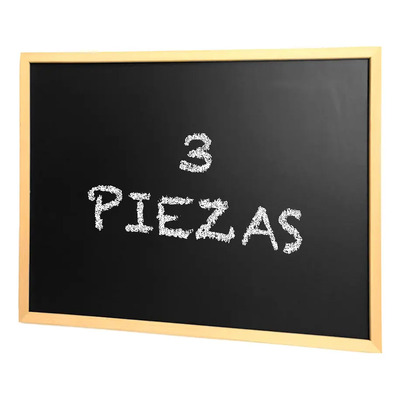 Pizarra Pizarron Negro Para Tiza Gises Madera 20x30 Cm 3 | MercadoLibre