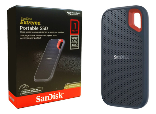 Ssd Externo 1tb 1000gb Sandisk Extreme 1050mb/s Sdssde61-1t00-g25 Pc Notebook Console Compatível Windows E Macos