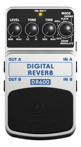  Pedal Behringer Dr600 Para Guitarra Digital Reverb Msi