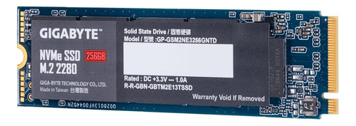 Disco Sólido Ssd Interno Gigabyte Gp-gsm2ne3256gntd 256gb